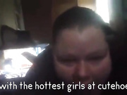 Chubby slut gives me head