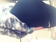 Big booty girl gives striptease