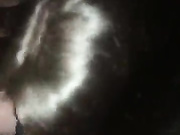 Slutty white girl sucks black dick