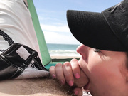 Public Beach Blowjob