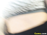 Huge Tits Blonde in an Intense Masturbation Show