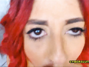 Redhead teen shacking orgasm