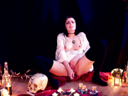 The Ritual - Witch Glass Dildo Orgasm - JuneMoore