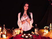 The Ritual - Witch Glass Dildo Orgasm - JuneMoore