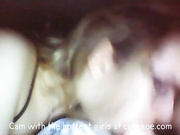 Russian teen sucks cock on cam
