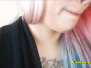 Juicy Pussy Masturbation From Busty Nerd Teen