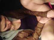 le_lea masturbates in her car