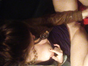 le_lea masturbates in her car