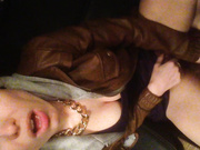 le_lea masturbates in her car