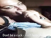 Random chick I picked up sucks my cock