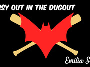 batgirl in the dugout