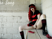 batgirl in the dugout