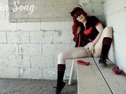 batgirl in the dugout