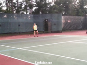 Sophia Smokes The Court!