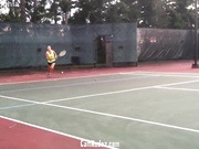 Sophia Smokes The Court!