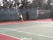 Sophia Smokes The Court!