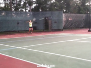 Sophia Smokes The Court!
