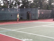Sophia Smokes The Court!