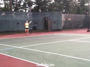 Sophia Smokes The Court!