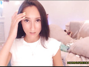 Brunette Teen Sucking And Riding Dildo