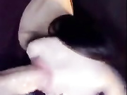 CUTE BABE SUCKING DICK UNDER THE TABLE AT DINNER