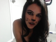 Girl in cat outfit 54