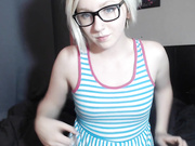 Blonde girl masturbates 61