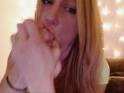Hard sloppy dildo