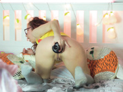 PinKandy giant sword dildo vs PikaGirl ass rare webcam