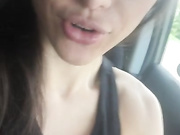 In the car
