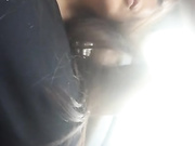 In the car