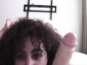 Bad girl sucks dildo