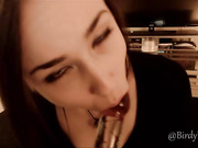 Birdylovesit POV Blowjob With My Favorite Toy