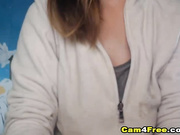 Pretty chubby babe striptease live