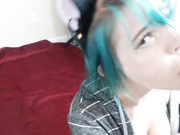 Blue hair sub