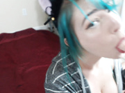 Blue hair sub