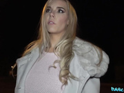 Fucked in Car and Cum on tits