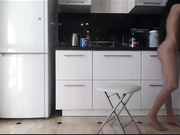Babysitter Fucks Herself in My Kitchen
