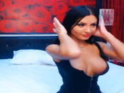 Black sexy dress tease