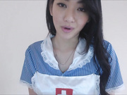 Cute asian girl masturbate in beaty lingerie
