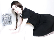 Halloween show by stunning amateur babe