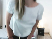 Sweet Moans and Cute Young Brunette So Shy but Horny