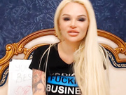 Hot Blonde Likes It Rough On Webcam