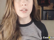 Teen With Big Boobs Put Vibrator On Pussy