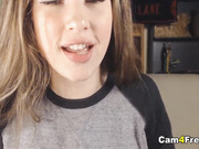 Teen With Big Boobs Put Vibrator On Pussy