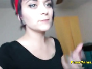 HOT Cam Girl Deepthroating WHOLE 11 Inch Dildo