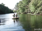 JennyBlighe & JennyJinx - Public Nudity Kissing Tubing Teasing  - Premium Video
