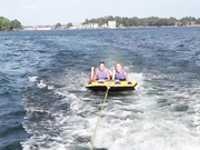 JennyBlighe & JennyJinx - Public Nudity Kissing Tubing Teasing  - Premium Video