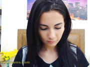 Innocent Brunette Babe Cam Show Debut