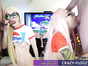 Anal creampie for gamer gamer girls